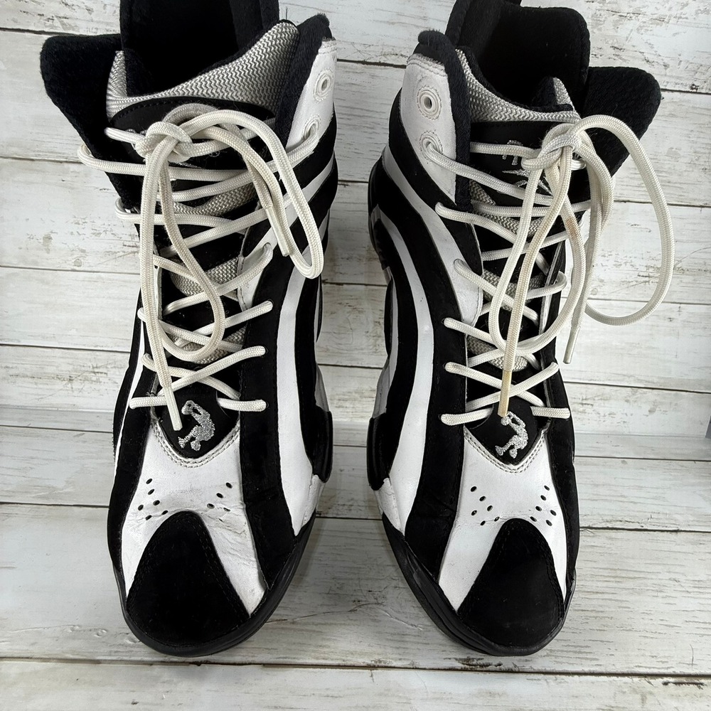 Reebok Shaqnosis OG Mens Black White Basketball Shoes V48350 Size 13 Shaq Dunk